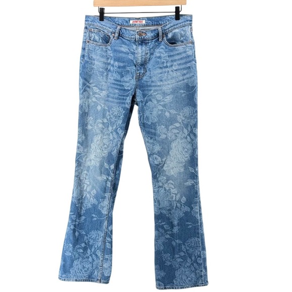 Johnny Was Denim - Johnny Was Rialto Floral Boot Jean Women 31 Blue High Rise Boho Romantic